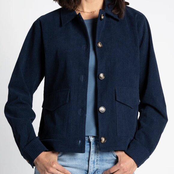 Thread & Supply Women's Size Small Navy Blue Hughes Lightweight Jacket - Picture 1 of 15
